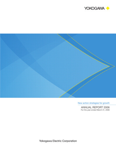 Thumbnail Yokogawa Electric Corporation Annual Report 2006