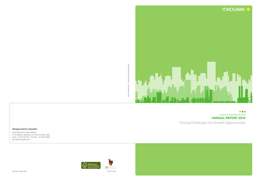 Thumbnail Yokogawa Electric Corporation Annual Report 2010