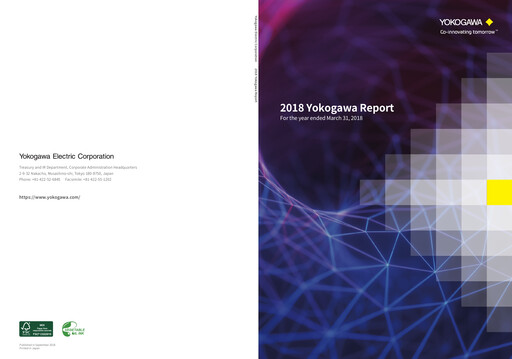 Thumbnail Yokogawa Electric Corporation Annual Report 2018