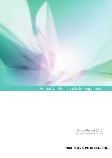 Thumbnail Niterra Annual Report 2012