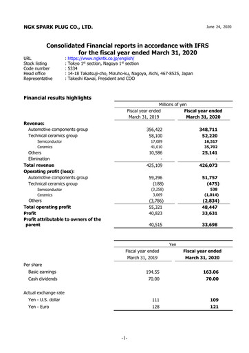Thumbnail Niterra Financial Statement fy2019