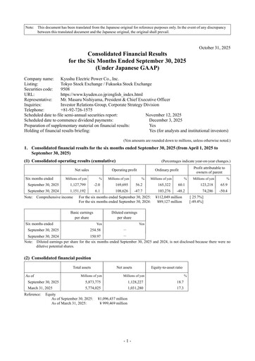 Thumbnail Kyushu Electric Power Company Half-year Report 2025-h1