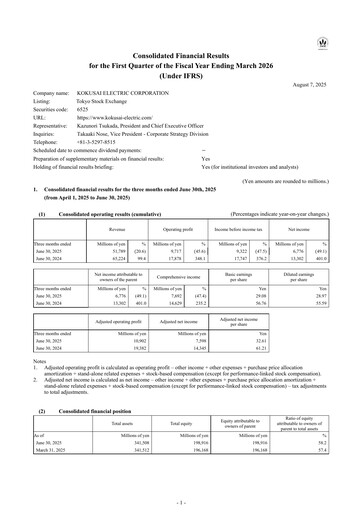Thumbnail Kokusai Electric Quarterly Report 2026-q1
