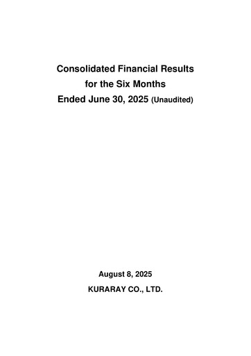 Miniature Kuraray Co., Ltd. Rapport semestriel 2025-h1