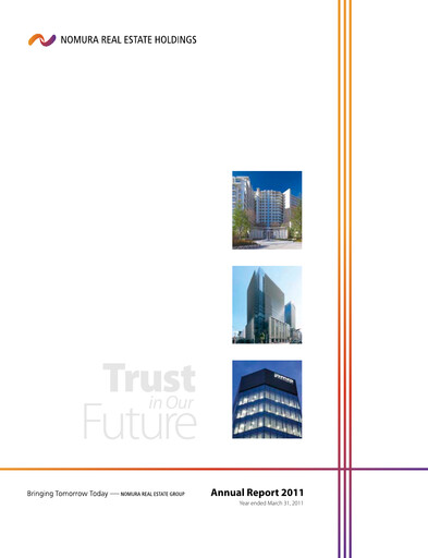Thumbnail Nomura Real Estate Holdings Annual Report 2011