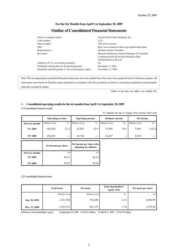 Thumbnail Nomura Real Estate Holdings Half-year Report 2009-h1