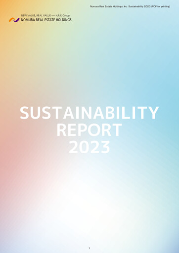 Thumbnail Nomura Real Estate Holdings Sustainability Report 2023