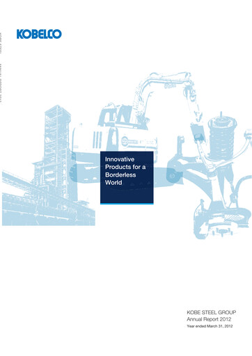Thumbnail Kobe Steel Annual Report 2012