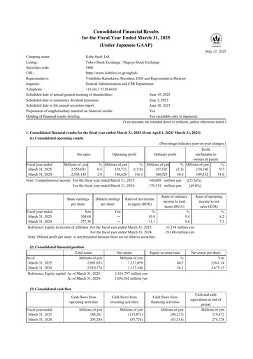Thumbnail Kobe Steel Financial Report 2024