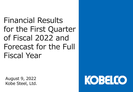 Thumbnail Kobe Steel Quarterly Report 2022-q1