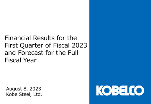 Thumbnail Kobe Steel Quarterly Report 2023-q1