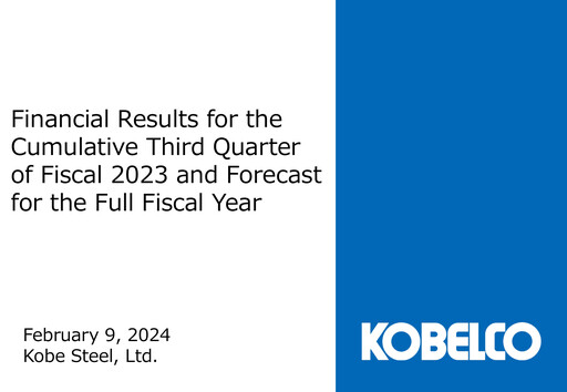Thumbnail Kobe Steel Quarterly Report 2023-q3