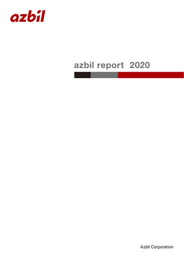 Thumbnail Azbil Corporation Annual Report 2020