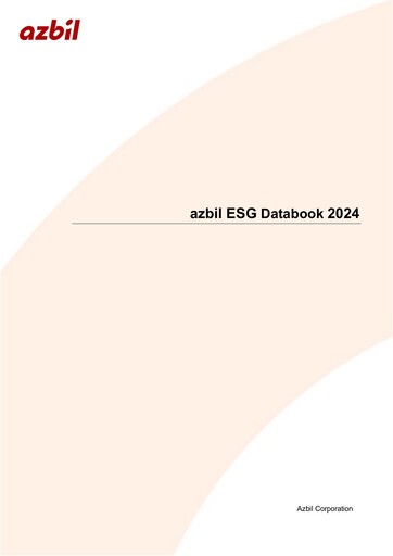 Thumbnail Azbil Corporation ESG Report 2024