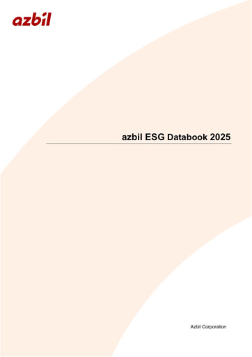 Thumbnail Azbil Corporation ESG Report 2025
