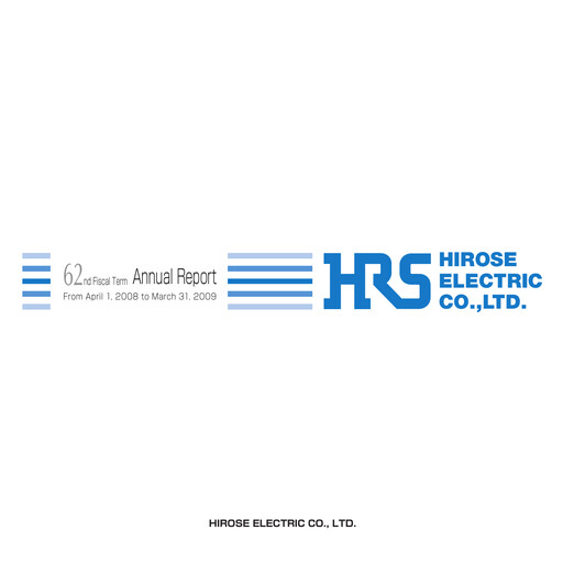 Thumbnail Hirose Electric Annual Report 2009