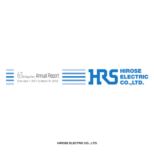 Thumbnail Hirose Electric Annual Report 2012