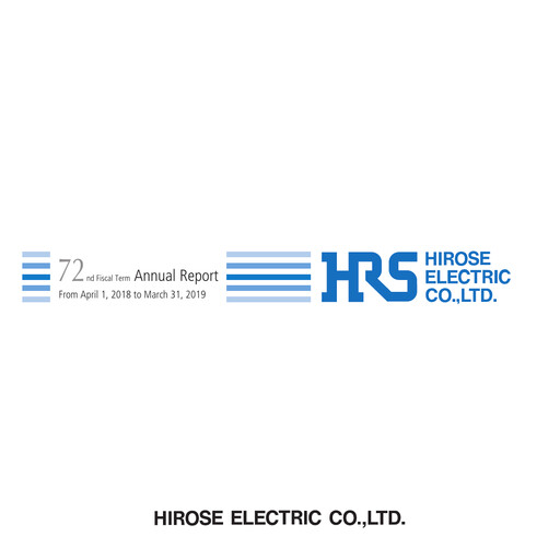 Thumbnail Hirose Electric Annual Report 2019