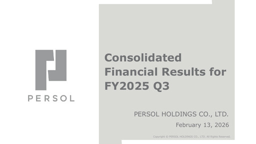 Thumbnail Persol Holdings Quarterly Report 2025-q3