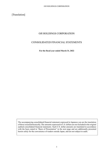 Miniature Oji Holdings Bilan financier fy2021