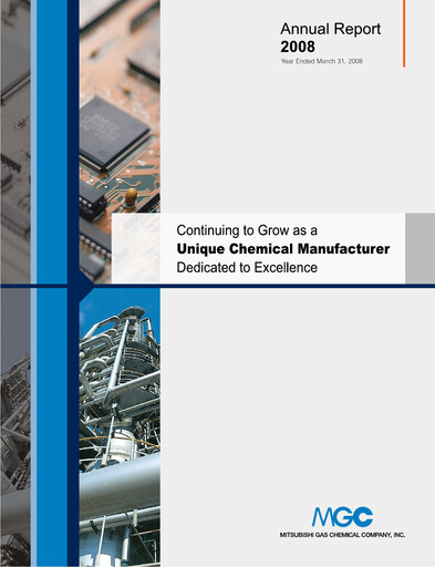 Thumbnail Mitsubishi Gas Chemical Company Annual Report 2008