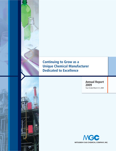 Thumbnail Mitsubishi Gas Chemical Company Annual Report 2009
