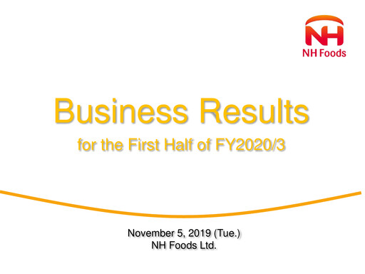 Thumbnail NH Foods (Nipponham) Half-year Report 2020-h1