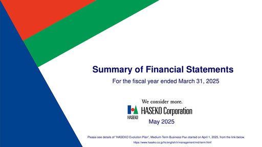 Thumbnail HASEKO Corporation Financial Statement 2025