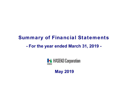 Thumbnail HASEKO Corporation Financial Statement fy2018