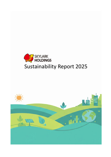 Thumbnail Skylark Holdings Sustainability Report 2025