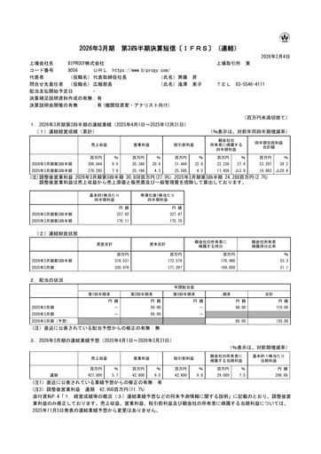 Thumbnail BIPROGY Quarterly Report 2026-q3