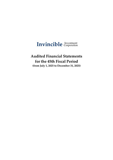 Thumbnail Invincible Investment Corporation Financial Statement 2025-h2