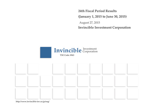 Thumbnail Invincible Investment Corporation Half-year Report 2015-h1