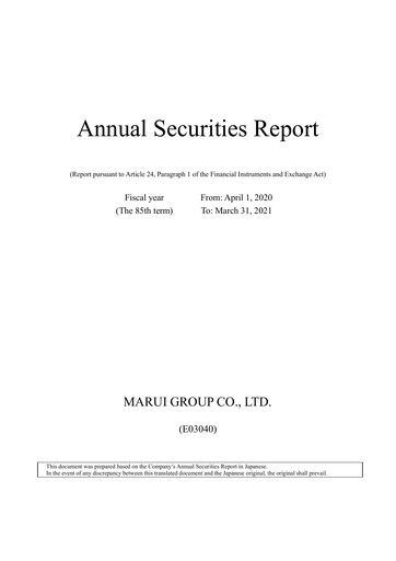 Thumbnail Marui Group Annual Report 2021