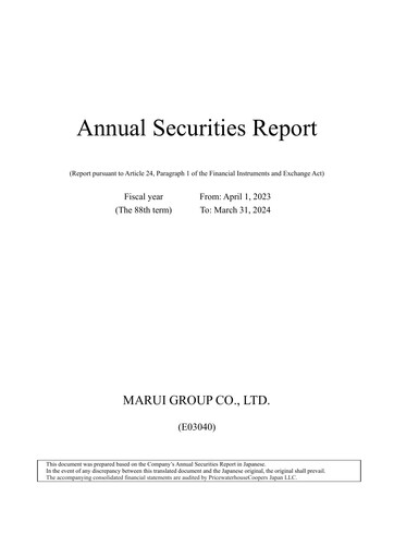 Thumbnail Marui Group Annual Report 2024