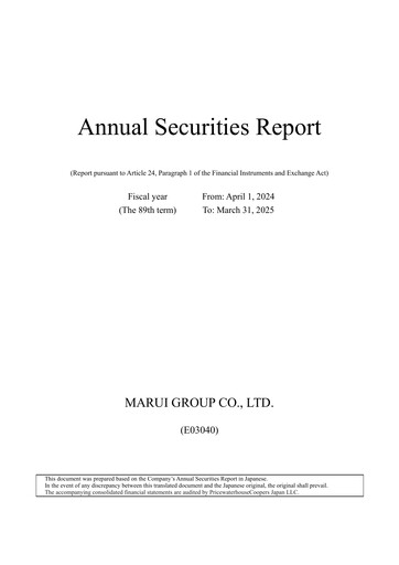 Thumbnail Marui Group Annual Report 2025
