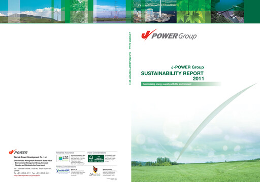 Thumbnail J-POWER (Electric Power Development) Sustainability Report 2011
