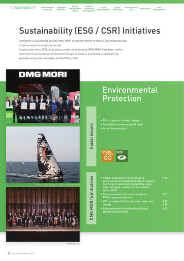 Thumbnail DMG Mori Sustainability Report 2022
