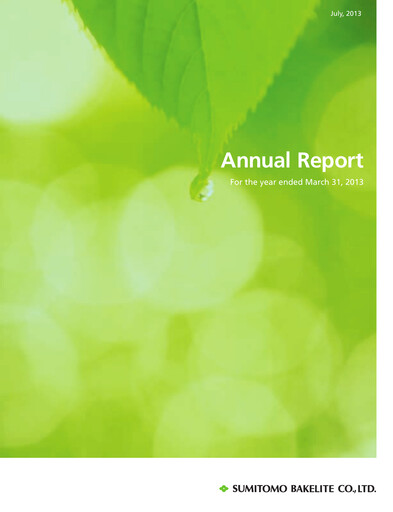 Thumbnail Sumitomo Bakelite Company Annual Report fy2013
