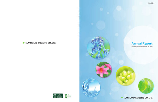 Thumbnail Sumitomo Bakelite Company Annual Report fy2016
