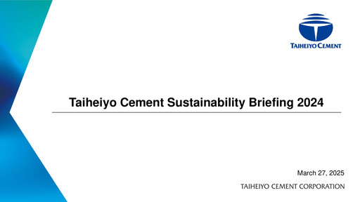 Miniature Taiheiyo Cement Rapport de durabilité 2024