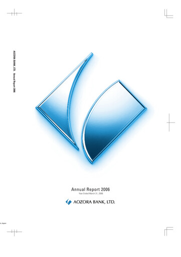 Thumbnail Aozora Bank Annual Report 2006