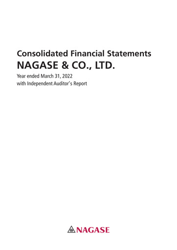 Thumbnail Nagase & Co. Financial Statement fy2022