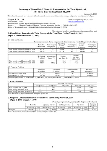 Thumbnail Nagase & Co. Quarterly Report 2008-q3