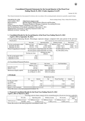 Thumbnail Nagase & Co. Quarterly Report 2011-q2