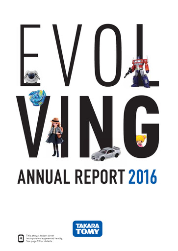 Thumbnail TOMY Company Annual Report 2016