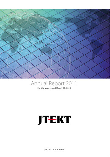 Thumbnail JTEKT Corporation Annual Report 2011