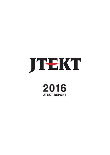 Thumbnail JTEKT Corporation Annual Report 2016