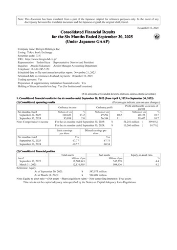 Thumbnail Hirogin Holdings Half-year Report 2025-h1
