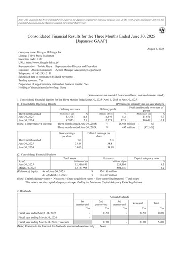 Thumbnail Hirogin Holdings Quarterly Report 2025-q1